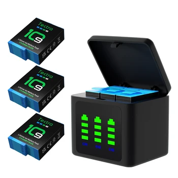 Сменный аккумулятор Hero 9 емкостью 1800 мАч для Gopro Hero 9, Hero 10, Hero 11, литий-ионная аккумуляторная батарея/USB-накопитель, быстрое зарядное устройство