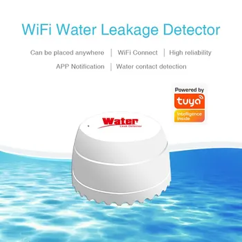 WiFi датчик наводнения TY015 Детектор утечки воды Приложение Water Smart Life Удаленный мониторинг Предупреждение о наводнении Защита от перелива
