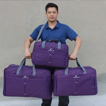 80 л Портативная сумка для багажа из водонепроницаемой ткани Оксфорд большой емкости Унисекс для треккинга, кемпинга, альпинизма, наплечных сумок