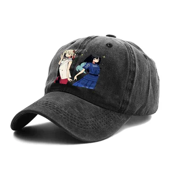 Однотонные папины шляпы Красивая женская шляпа для девочек Бейсболки с солнцезащитным козырьком Lycoris Recoil Остроконечная кепка