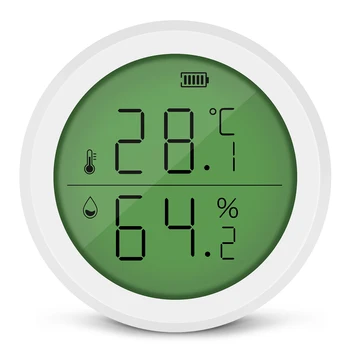Беспроводной датчик температуры Zigbee 3.0 Tuya и приложение Smart Life контролируют температуру и влажность