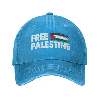 Без хлопка Флаг Газы Палестины Арабская бейсболка Спортивная Мужская женская с регулируемым палестинским флагом Патриотическая шляпа для папы Весна
