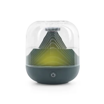 Портативный увлажнитель воздуха С двойной распылительной насадкой и диффузором Высокой производительности, распыляющий ночной свет Зеленого цвета