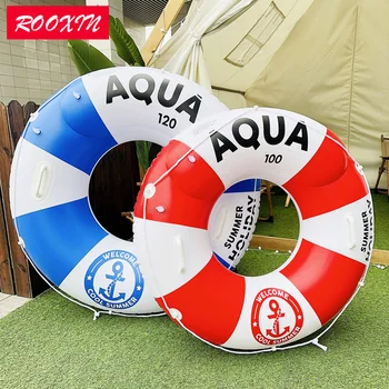 Трубка Для Плавания ROOXIN Adult Swim Ring С Утолщенными Двойными Подушками Безопасности, Плавательное Кольцо Для Взрослых, Плавающий Круг, Водное Игровое Оборудование Для Плавательного Бассейна