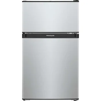 Компактный холодильник Frigidaire объемом 3,1 кубических фута серебристого цвета Mist