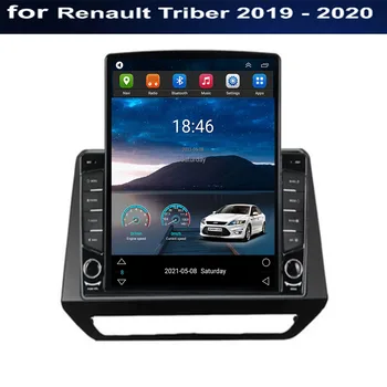 Для Tesla Style 2 Din Android 12 Автомагнитола для Renault Triber 2019-2020-2035 Мультимедийный Видеоплеер GPS Стерео Carplay RDS