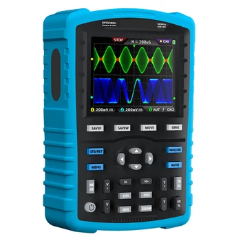 Новый портативный двухканальный цифровой осциллограф DPOX180H 180 МГц-3 ДБ, функция 2 В 1 метре, генератор сигналов, флуоресцентный дисплей