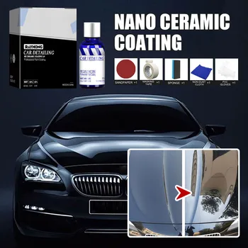 Автомобильное керамическое нанопокрытие, Супергидрофобная пленка с кристаллическим покрытием, водонепроницаемая Нанокерамическая Восстановленная автомобильная краска