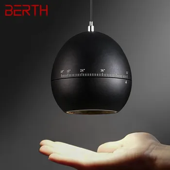 Спальное МЕСТО, современный черный подвесной светильник с регулируемым фокусным расстоянием, креативный дизайн, Прикроватный подвесной светильник для домашней спальни