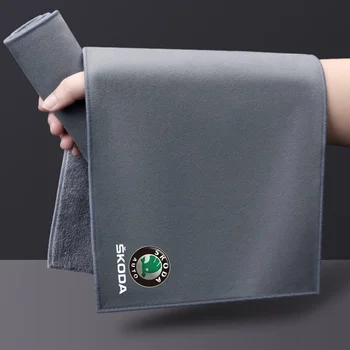 Специальные полотенца для чистки автомобилей Впитывающая ткань для мытья автомобилей для Skoda Octavia 2 3 Fabia Superb Rapid Kodiaq Karoq