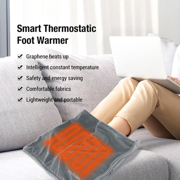 Графеновая USB-умная термостатическая грелка для ног, Электрическое отопление, Грелка для ног, Грелка для рук, согревающая зимой Офис, дом
