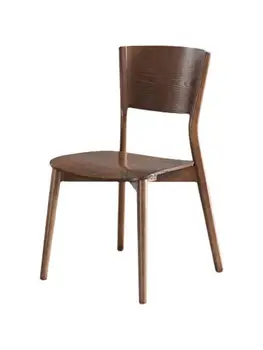 Индивидуальный обеденный стул из массива дерева в скандинавском стиле, Домашняя Современная спинка, обеденный стул для ресторана в отеле, дизайн небольшой квартиры, гостиная