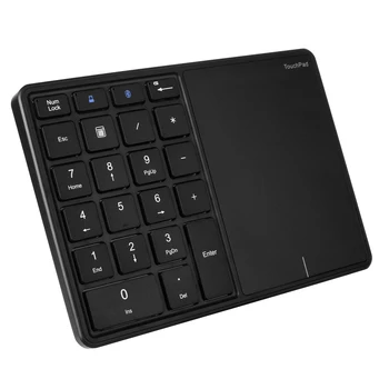 Беспроводная двухрежимная цифровая клавиатура 2.4G BT4.2, портативная офисная клавиатура с 22 клавишами, Финансовая бухгалтерия, клавиатура с сенсорной панелью