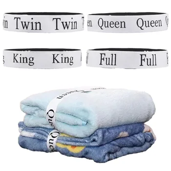 8шт Органайзер Ленты Для Хранения King Twin Full Queen Прачечная Хранители Простыней Эластичный Ремень Идентифицируемый В Общежитии Удобный