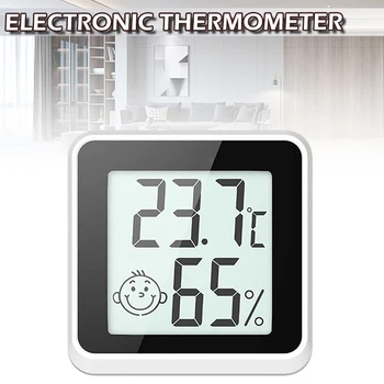 Мини цифровой термометр гигрометр ЖК-измеритель температуры в помещении Идеально подходит для детской комнаты Гитарной комнаты Спальни кемпинговой палатки