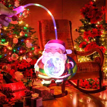 Светодиодный светильник Санта-Клауса для детей от 4 до 25 лет, простой в использовании, Креативный Портативный детский подарок, светодиодные игрушки, Пластик