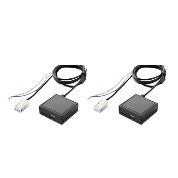 2X Автомобильный Bluetooth 5,0 AUX Кабель-Адаптер TF USB Подходит Для Peugeot 207 307 407 308