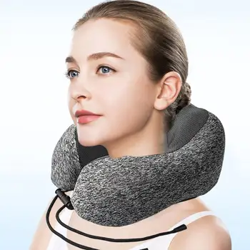 Подушка для поддержки шеи, удобная U-образная подушка для шеи из пены с эффектом памяти, для автомобилей, поездов, дома, для комфорта в путешествиях