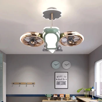 Современный декор спальни led невидимый потолочный вентилятор свет лампы столовая Потолочные вентиляторы с подсветкой лампы дистанционного управления для гостиной