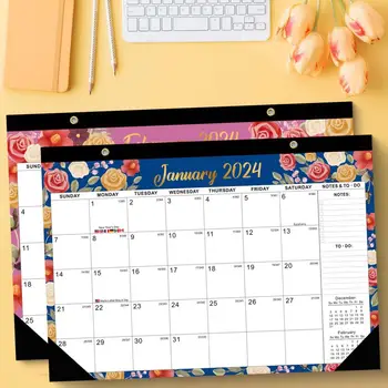 Календарь со списком дел на 2024 год, Настенные календари на шнурке, Долговечные планировщики на месяц, списки дел, новогодние подарки для организации