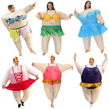 Надувные костюмы на Хэллоуин для женщин, забавное нарядное платье Балерины для вечеринки, Подарки на день рождения, ТВ-шоу, Балетный танцевальный костюм 150-190 см