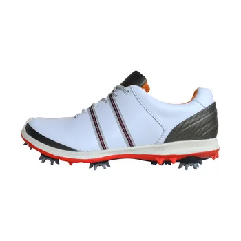 Профессиональная мужская обувь для гольфа с противоскользящими шипами, мужские кожаные водонепроницаемые спортивные кроссовки, мужская дизайнерская обувь для ходьбы