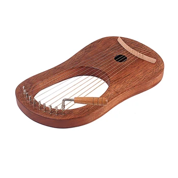 10 Струнная Лира Арфа Пианино Для профессиональных учащихся Струнные Инструменты для начинающих Интересный Музыкальный инструмент из дерева