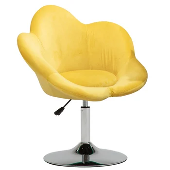 Простой офисный стул Мебель для дома Спальня Тканевый диван с цветочным подъемником Вращающееся кресло Маникюрные офисные стулья Студенческий компьютерный стул