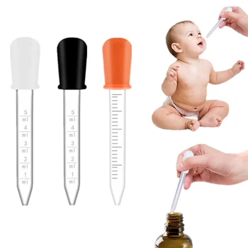 Дозатор лекарств объемом 5 МЛ для младенцев, силиконовая капельница для лекарств для детского питания со шкалой, трубка для капельницы для жидких лекарств для младенцев