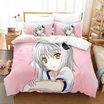 Новый Комплект Постельных принадлежностей Kawaii Koneko chan DxD Single Twin Full Queen King Size Bed Set Для Взрослых И Детей Комплекты Пододеяльников для спальни Cat Girls Bed