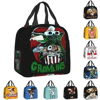Женская сумка для ланча Gizmo Mogwai Gremlins, Многоразовый Термоизолированный ланч-бокс для кемпинга, сумки-тоут для пикника на открытом воздухе