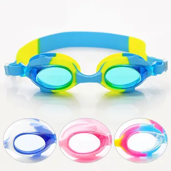 Яркие, подходящие по цвету детские очки для плавания, водонепроницаемые, с защитой от запотевания высокой четкости для мальчиков и девочек от 3 до 12 лет