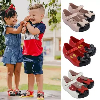 Летняя детская обувь Melissa, милые сандалии для девочек, пляжная детская обувь для малышей, водонепроницаемая