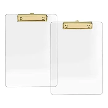 Планшет с золотым зажимом, 2 упаковки, размер букв 8.8X12.2 формата А4, школьные принадлежности и товары для дома, канцелярские принадлежности