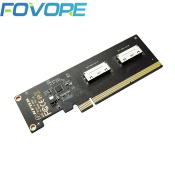 Плата адаптера PCIe 3.0 4.0 x16 на 2 порта SFF-8612 8i