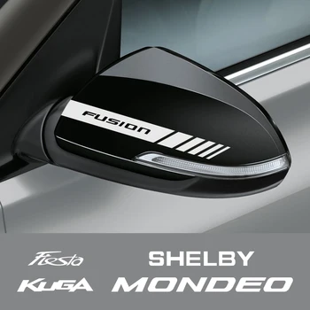 Наклейка На Зеркало Заднего Вида Автомобиля Для Ford Fusion Edge Escape Fiesta Ghia Kuga Shelby ST Mondeo Taurus Наклейки Для Автодекора Аксессуары