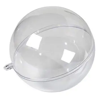 Акриловый полый шар, Прочная акриловая прозрачная форма для шарика для ванны, прозрачный подвесной шар, поделки своими руками для украшения свадебной вечеринки