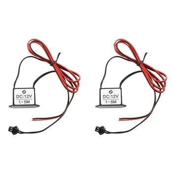 2X Красно-черный кабель постоянного тока 12 В, EL-провод, неоновая светящаяся лента, блок питания, инвертор