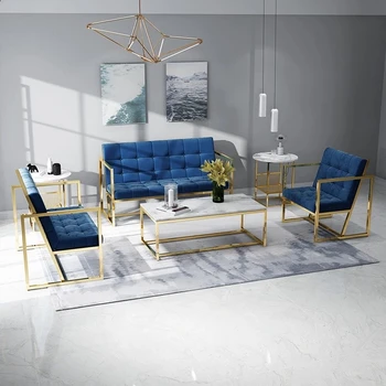 HYC-SF09 Домашняя мебель moden основание из нержавеющей стали бархатная подушка диван-кресло для гостиной