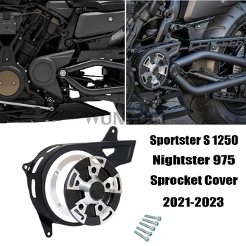 Крышка звездочки мотоцикла Nightster 975, защитная крышка шкива цепи для Harley Sportster S 1250 NIGHTSTER 975 2021-2023