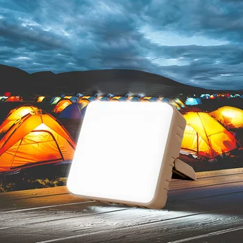 Наружный светодиодный фонарь для палатки Мощный прожектор USB-зарядка прожектор Аварийный источник питания Портативный походный фонарь для рыбалки