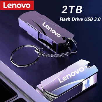 Lenovo USB 3.0 2TB Pen Drive Оригинальный Металлический Портативный SSD-Накопитель емкостью 1 ТБ Cle U Disk Flash Drive Memoria USB Stick Для Хранения на ПК