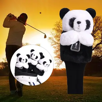 Головной убор для клюшки для гольфа Panda, защитный чехол для головы животного, протектор Унисекс
