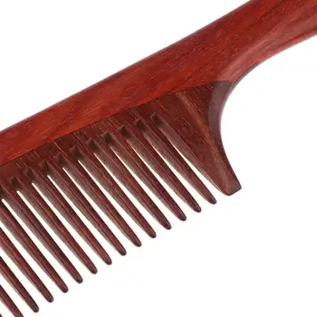 Портативная натуральная Антимассажная расческа для распутывания волос с ручкой