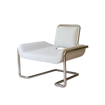 Дизайнерский выпуклый стул для отдыха из нержавеющей стали средневековья, индивидуальное кресло-диван на одно место