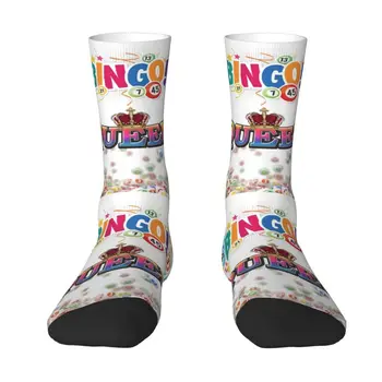Мужские носки Bingo Queen с забавным принтом, женские стрейчевые летние осенне-зимние носки Paper Game Crew