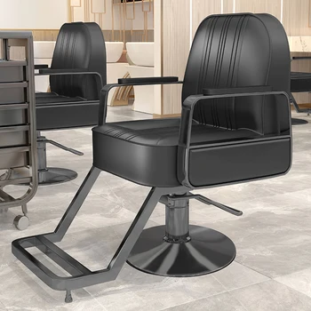Винтажные вращающиеся кресла Barberia, роскошное профессиональное кресло для макияжа, парикмахерское кресло Sedia Girevole, мебель для татуировок LJ50BC