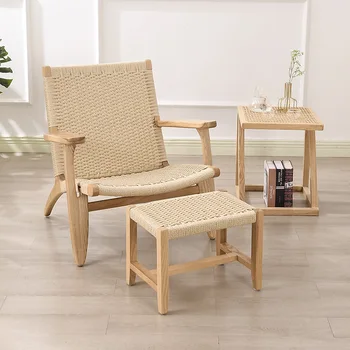 Скандинавские стулья для гостиной из ротанга, туалетный столик, Современное деревянное кресло для спальни, Офисная столовая для чтения, мебель для салона Poltrona