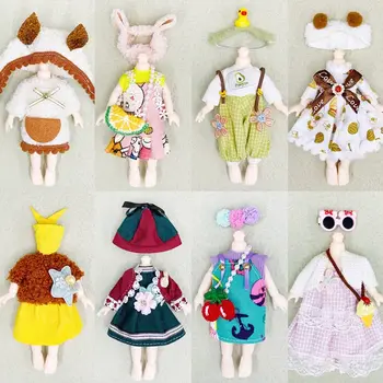 Мода для 1/11obitsu11 Ob11 Для Ob11 Gsc Костюм Куклы Животного 16 ~ 17 см Платья Для Кукол Красивый Кукольный Наряд Кукольная Одежда