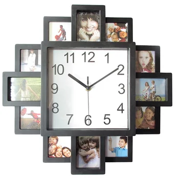 Фоторамка Настенные часы Новый Diy современный дизайн Художественная картина Часы Гостиная Домашний декор Horloge